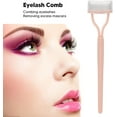 thumbnail image 2 of Eyelash Comb, Arc Stainless Steel Teeth Eyelash Separator Lash Mascara Applicator Tool with Comb Cover for Women, 137x30mm, 2 of 5