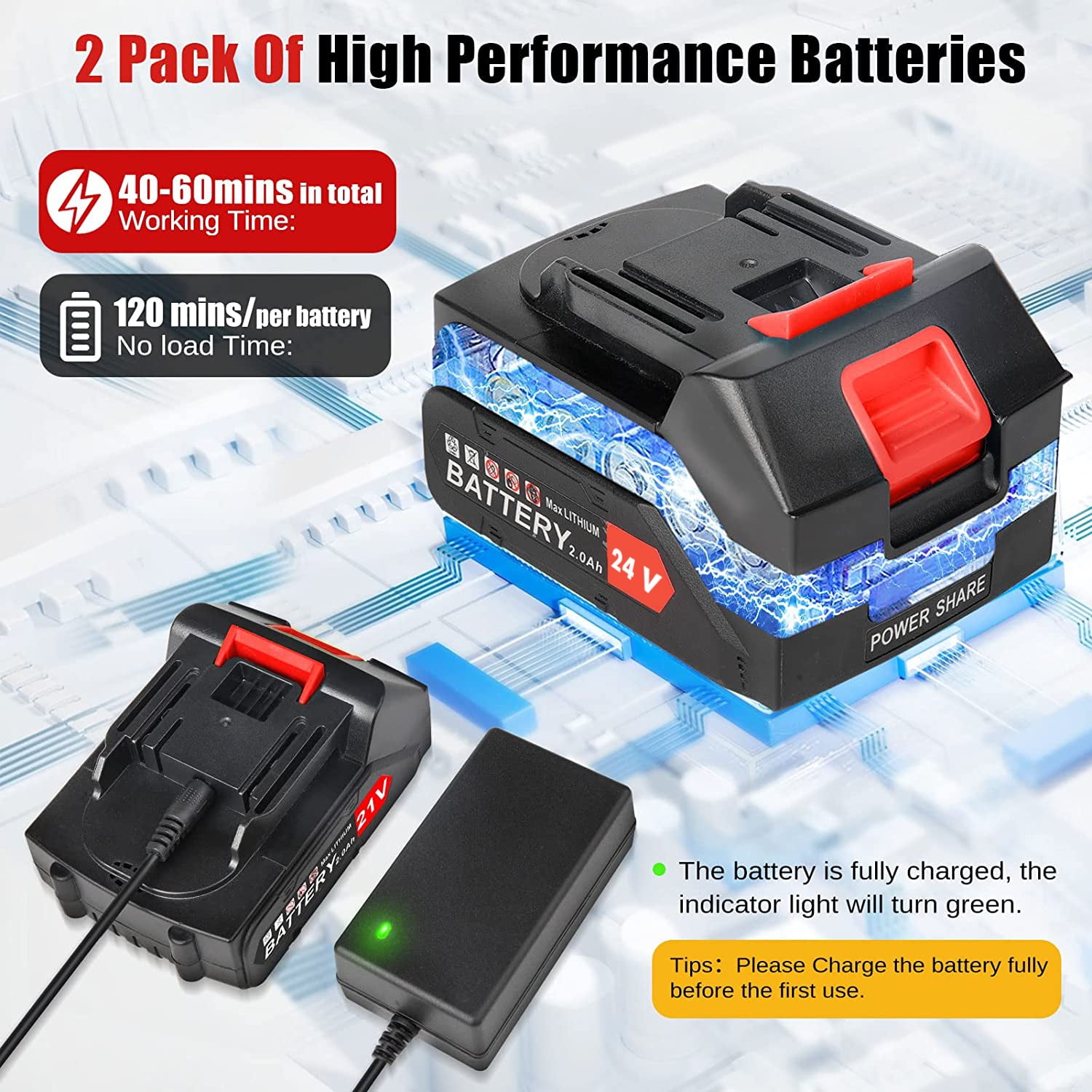 Battery pack weed on sale wacker