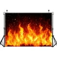 thumbnail image 2 of Fire Backdrop Themed Birthday Party Banner Campfire Bonfire Party Decorations 7x5FT, 2 of 2