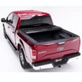 thumbnail image 3 of Fits 2015-2020 Ford F-150 BAK Industries Tonneau Cover 772329 BAKFlip F1; Hard Folding; Standard Profile; 2 Folds/3 Panels; Black Gloss; Fiberglass; Tailgate Handle Lock; Bed Cap Compatible, 3 of 5