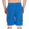 thumbnail image 2 of Sakkas Mens Contrast Stripes Skate Surf Board Short / Swim Trunks - Royal Blue - Large, 2 of 4