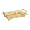 thumbnail image 2 of deevoka Rectangle Serving Tray Nordic Iron Art Tray for Household Vanity Dining Room Gold, 2 of 9