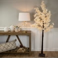 thumbnail image 2 of Northlight 6' LED Lighted White Floral Artificial Tree - Warm White Lights, 2 of 7