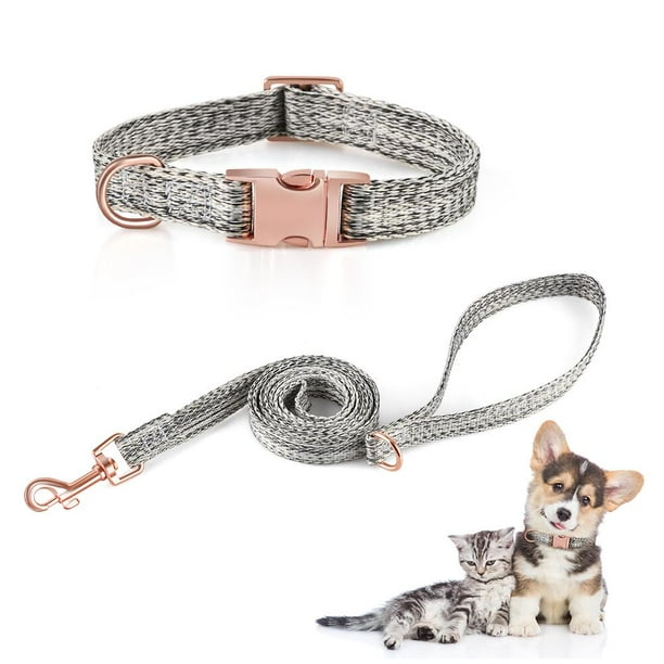 FGY Dog Collar and Leash Set Adjustable Collars Pet Collar for Small