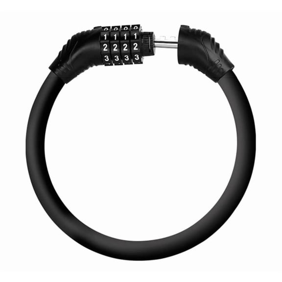 Meiiso Bicycle Lock Anti Theft Combination 4 Digit Cable