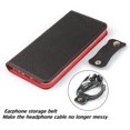 thumbnail image 3 of AmPm Premium Leather case for iPhone Xs max Wallet Magnetic Flip Cover case with Card Slot TPU Shockproof Stand Genuine Leather case with Lanyard Compatible with iPhone Xs max - Red, 3 of 8