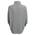 thumbnail image 5 of Chandail-Over Décontracté Surdimensionné en Tricot Côtelé pour Femmes Manches Longues Col Rond Hauts Automne Hiver Mode Confortable Doux Chaud, 5 of 5
