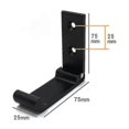 thumbnail image 3 of 5 ganchos plegables para toallas de pared, 90 ganchos de aluminio macizo plegables, color negro, 3 of 5