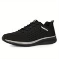 thumbnail image 6 of Men's Black and Red Lightweight Breathable Sneakers, Cushioned Non-Slip Running and Walking Shoes for Jogging, Gym Workouts, and Casual Sportswear, 6 of 6