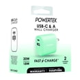 thumbnail image 3 of Liquipel Powertek Pastel Dual USB-A / USB-C Wall Charger - Mint, 3 of 7