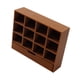 thumbnail image 4 of Caja divisoria de almacenamiento a escala 1:12, miniorganizador, vitrina, bandeja de simulación, diorama, escenario con 12 cuadrículas para mesa de marrón claro, 4 of 9