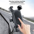 thumbnail image 4 of Bike Phone Mount Anti Shake GPS Navigation Handlebar Cell Phone Holder Outdoor Motorcycle Mountain Bike Phone Holder, 4 of 8