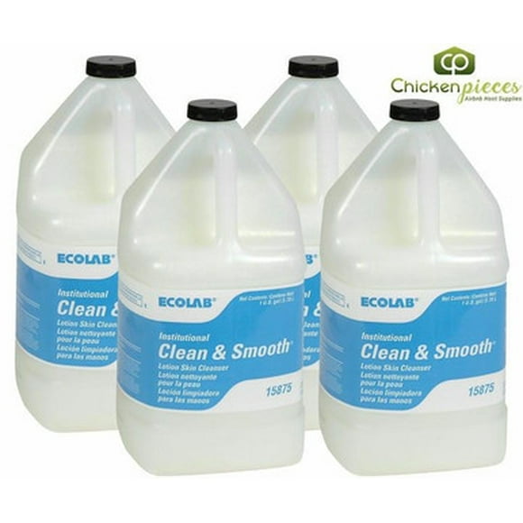 Ecolab Savon à Mains Liquide Clean & Smooth 3,79 L/1 Gallon (4/caisse) - Certifié Green Seal