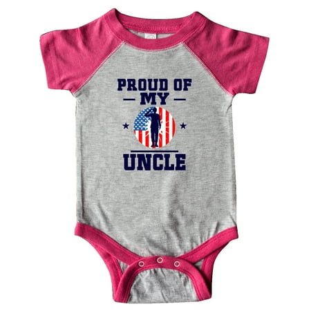 

Inktastic Military Uncle Proud Nephew Gift Baby Boy or Baby Girl Bodysuit