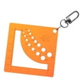 thumbnail image 3 of Calibrador de agujas de tejer de diferentes diámetros, cuadrado, preciso, portátil. Naranja, 3 of 9