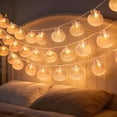 thumbnail image 4 of Vacemry Seashell String Lights Indoor Outdoor, Faux Shell Fairy Lights Waterproof Warm Glow, Terrace Balcony Camping Party Holiday Decor, 4 of 9