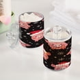 thumbnail image 5 of Clear Storage Jar 2.75x 4.13 Inches One Sizex2 Cotton Swabs Cans Translucent Plasticental Floss Cans Cotton Pads Cans Bathroom Canisters Christmas Pig, 5 of 7