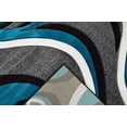 thumbnail image 3 of Planet Rugs Premium 3D Thick Abstract Indoor Area Rug 327 Turquoise Blue 5'3''x7'6'', 3 of 10