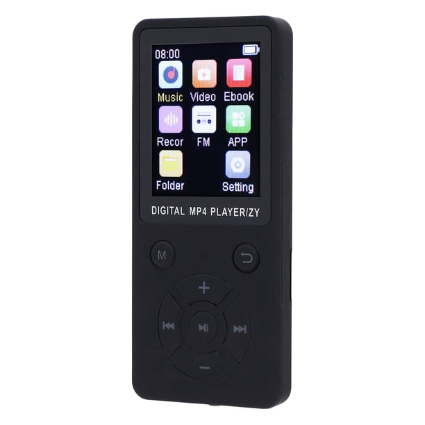 Reproductor MP3 Con 5.0, Reproductor De Audio Digital 1.8 Pulgadas, Super Battery Life Reproductores De Música Portátiles Con Radio FM, E Book, Soporte De Grabadora De