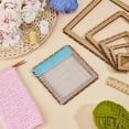 thumbnail image 5 of 6 Sizes Poplar Wood Weaving Loom Kit Square DIY Weaving Loom DIY Weaving Art Tapestry Loom for Hanging Decor Woven Tapestry Knitted Crafts Making 4.5mm Thick Mixed Color, 5 of 9