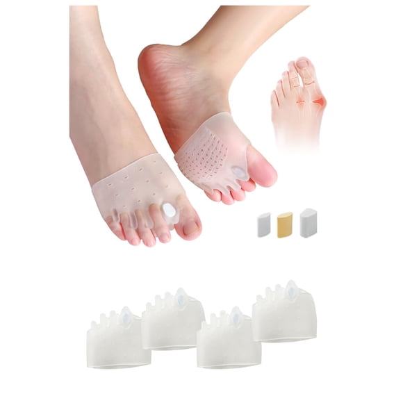 Separadores de dedos HEWAOMM Hyggear de silicona ajustables, 2 pares