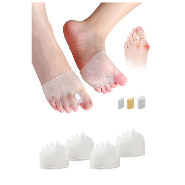 Separadores de dedos HEWAOMM Hyggear de silicona ajustables, 2 pares