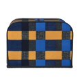 thumbnail image 3 of Toasting Machine Cover 4 Pieces 12.4×10.6×8.3in Dust-Proof Explosion-Proof Waterproof And Wear-Resistant Hollow Bottom Cornflowerblue Buffalo Plaid Check Tartan Scotland_2, 3 of 7
