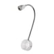 thumbnail image 3 of Lámpara de lectura LED de noche, lámpara de pared flexible con cuello de cisne, luz nocturna para dormitorio (plateado cepillado, blanco, 3 W), 3 of 7