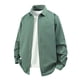 thumbnail image 1 of pstuiky manga larga para hombre, Camisa de manga larga tipo cárdigan informal con cuello abotonado y botones para hombre Tops casuales para hombres xxl, 1 of 6