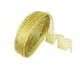 thumbnail image 1 of HWRETIE Glitter Mesh Wired Ribbon Roll 2M,Sheer Crinkle Net Decorative Ribbon for Christmas Tree,Wreath,Gift Wrapping,Home Holiday Decor, 1 of 7