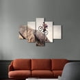 thumbnail image 4 of TISHIRON 5PCS Framed Sports Theme Canvas Wall Art Set,50"x24" Mountain Bike Wall Canvas Art Decor, 4 of 7