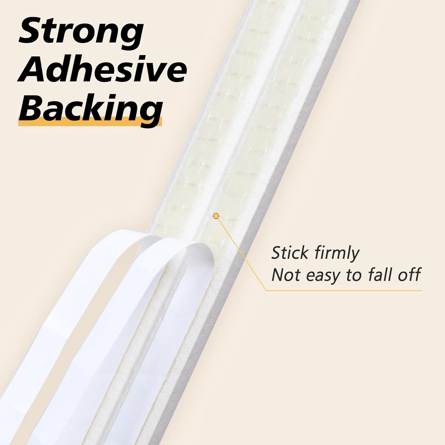 D-Type Strip Door Weather Stripping Door Seal Self Adhesive Foam Soundproofing for Doors and Windows, Oundproofing Weatherstrip Gap Collision Avoidance（White）