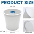 thumbnail image 3 of Coffee Cups 100 Count, Leak-Proof Paper Cups 12 oz, Sturdy White Disposable Paper Coffee Cups for Cold and Hot Drinks, Party, Office, Travel and Events, 3 of 6