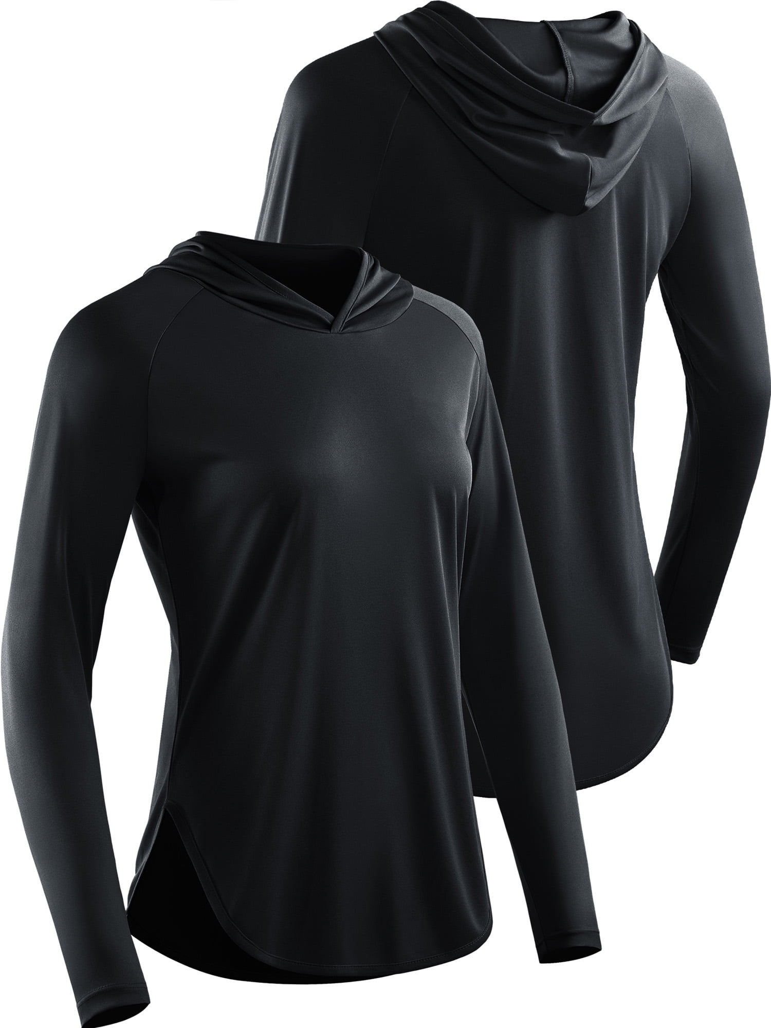 Cadmus Women's 3 Pack Workout Long Sleeve shirts UPF 50+ Sun Protection Dry Fit Running Shirts with Hoods