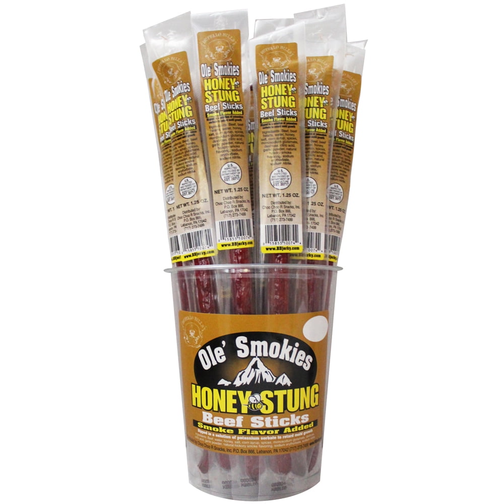 Buffalo Bills 15-ct Honey Stung Ole Smokies (Beef Sticks) – Two 15-ct Tubs