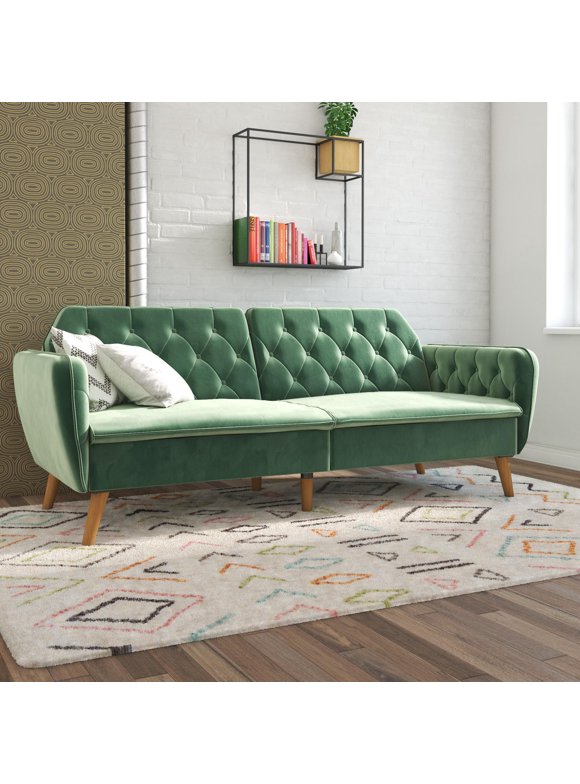 Green Sofa Bed Baci Living Room