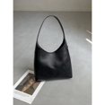thumbnail image 3 of Bolso Hobo de gran capacidad para mujer, bolsa de mano de estilo minimalista, de cuero, de un solo hombro, estilo retro, 2024, 3 of 5