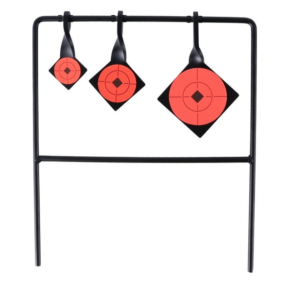 KAKOWELY Shooting Target Three Heads Target Practice Shooting Carbon Steel Target for Adults12.99"X11.61"X0.2"