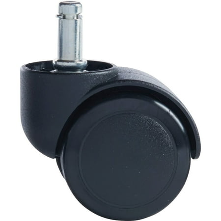 Master Mfg. Co Safety Series Chair Mat Casters, Oversized Neck, Matte Black