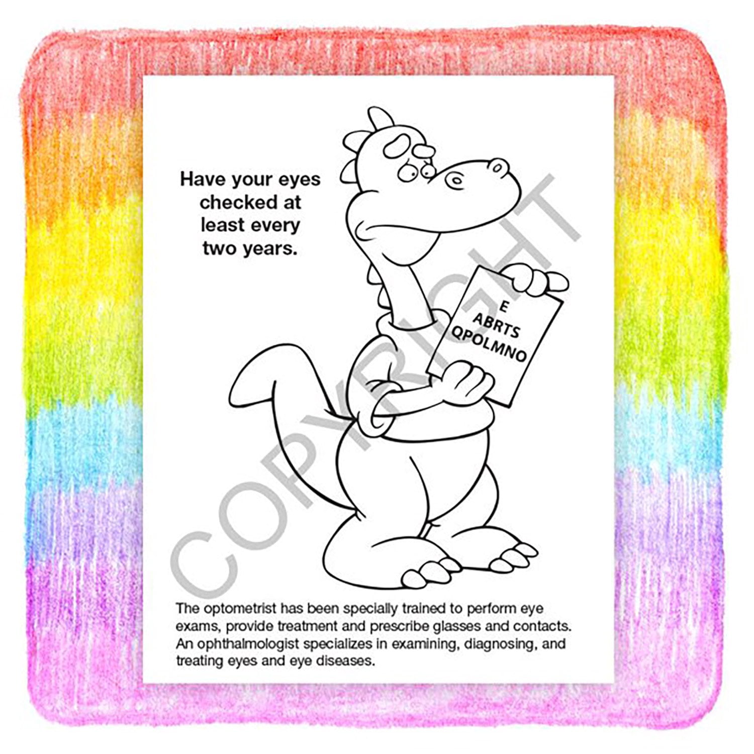 ZoCo 25-Pack Learn About Eye Care 16-Page Coloring & Activity Book Set