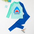 thumbnail image 3 of Hotiary Baby Boys Two Piece Rash Guard Swimsuit Toddler Kids Long Sleeve Sunsuit Long Pants Surf Bathing Suit Swimwear Set for 1-7 Years, 3 of 8