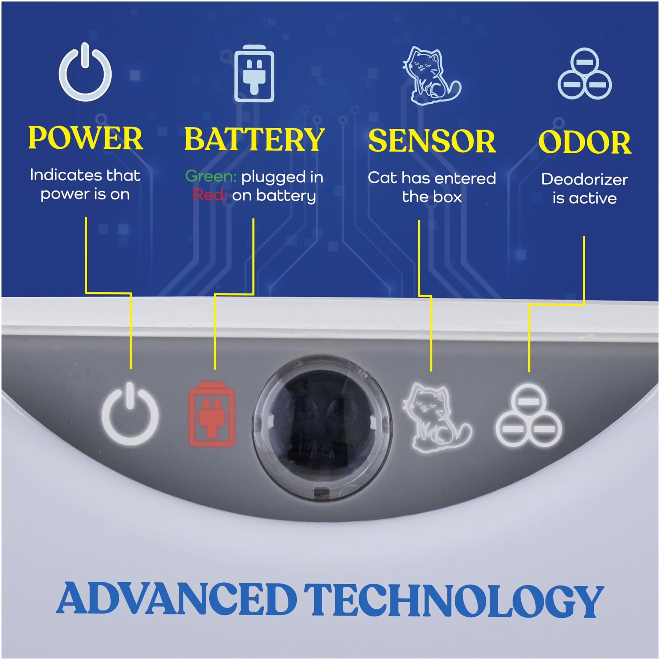 JERFIT WiFi Smart Cat Litter Box, Automatic Self-Cleaning with Wide Opening, APP Control for Cats