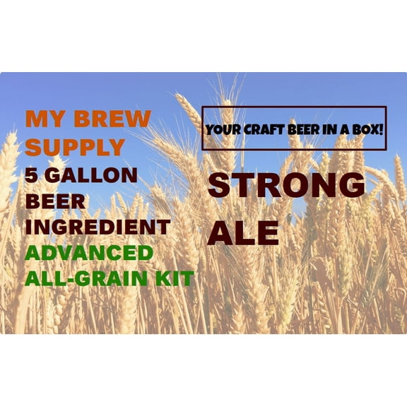Strong Ale Homebrew 5 gal Advance ALL GRAIN Beer Recipe Kit by My Brew Supply