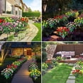 thumbnail image 6 of NWOKYZGH 2 Pack Solar Lights Outdoor Garden Decor, Solar Flowers Outdoor Waterproof Realistic Rose, for Patio Yard Garden Cemetery Decoration, Gifts, 6 of 7