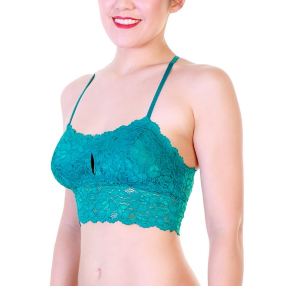 Angelina Floral Lace Racerback Bralette (3-Pack)