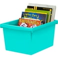 thumbnail image 5 of Storex 4 Gallon Storage Bin, Teal, Pack of 3, 5 of 11