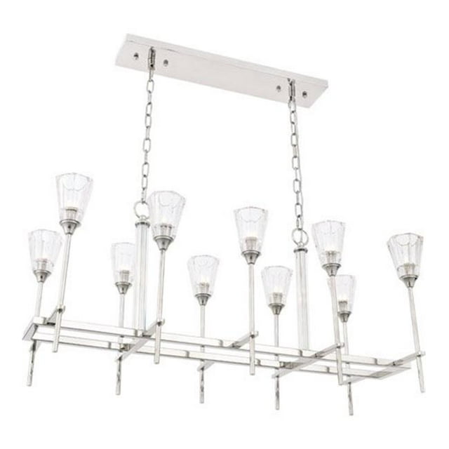 Urban Classic 1552D40PN Soiree 10 Light Polished Nickel Ceiling Pendant