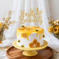 thumbnail image 3 of Papel dorado con purpurina Gjdundun Happy 1st Bee Day, 3 of 7