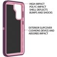 thumbnail image 3 of GHSDFBB for Galaxy S21 5G Case Shockproof Dust/Drop Proof 3-Layer Full Body Protection [Without Screen Protector] Rugged Heavy Duty Durable Cover Case for Samsung Galaxy S21 5G 6.2 2021, Purple/, 3 of 6