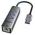 thumbnail image 3 of USB to Ethernet Adapter, 4-in-1 USB LAN Ethernet hub for Laptop, USB 3.0 to RJ45 Hub with 3*USB 3.0, Gigabit 1000Mbps, Compatible for MacBook, Surface Pro, Windows11/10/8/7, XP, Chromebook and More, 3 of 4